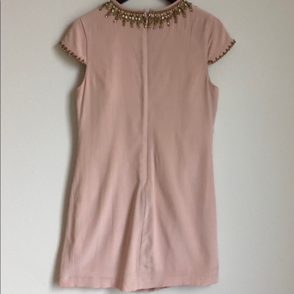 Bebe rose dust beaded dress - Picture 2 of 8